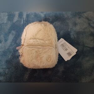 Lululemon Athletica Faux Fur Mini Bag - Cream